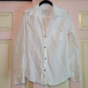 Frank & Eileen Crinkle effect White Dress Shirt