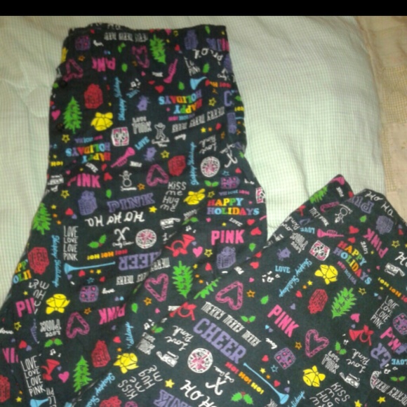 Pink flannel pants