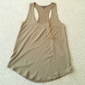 Banana Republic Army Green Razor Back Tank