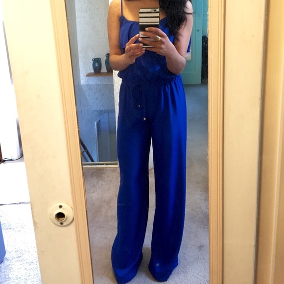 michael kors jumpsuit blue