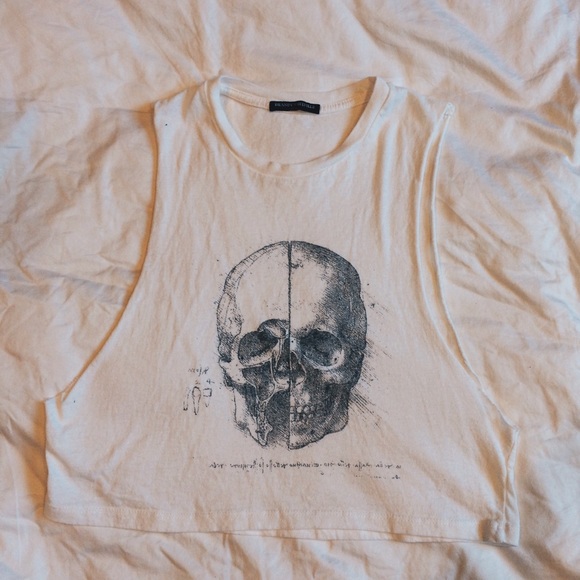 Brandy Melville skull tank