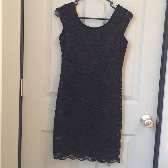 H&M black lace dress