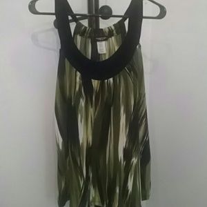 Beautiful bold green halter top