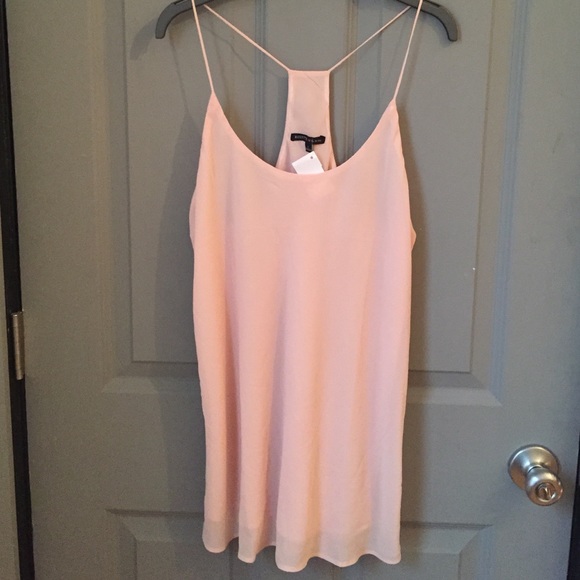 Chiffon Rosette by Be Cool tank in "blushed" color
