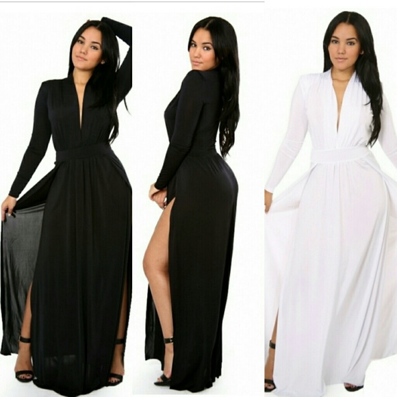 Black Deep V Maxi