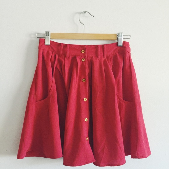🚫SOLD Buttoned high waist skirt size S - Picture 1 of 4