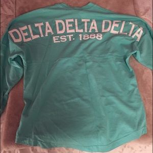 Mint Delta Delta Delta spirit jersey size small