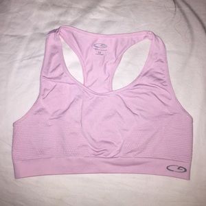 Light pink sports bra