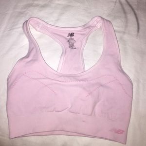 Light pink sports bra