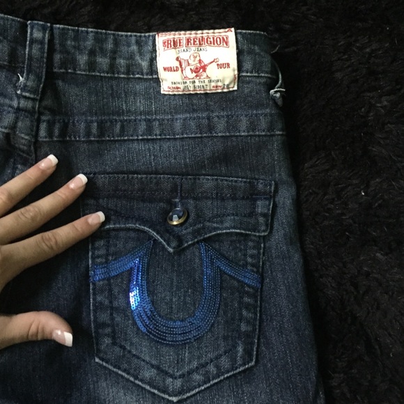 True Religion Dark Blue Jeans LIGHTLY WORN