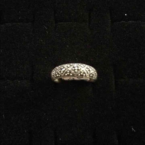 Sterling Silver Marcasite RingSz.8