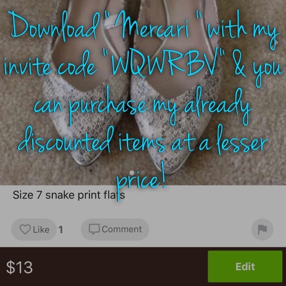 ❌SOLD❌Snake skin print flats size 7 - Picture 4 of 4