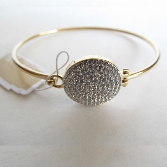 MICHAEL Michael Kors Jewelry - ⭐️HP⭐️ Michael Kors Brilliance Pave Disc Bangle