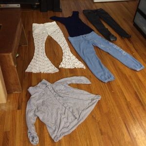 5 pieces of clothing for $15 total.
