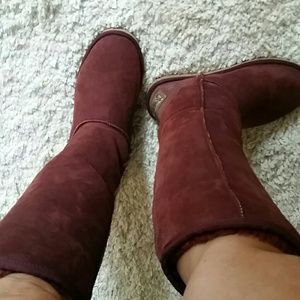 AUSTRALIAN FUR  AND SUEDE BOOTS