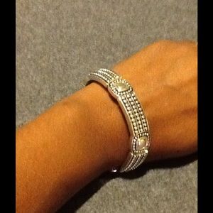 Black and Silver steel bracelet