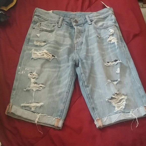 Destressed shorts