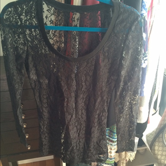 Black lace longsleeve