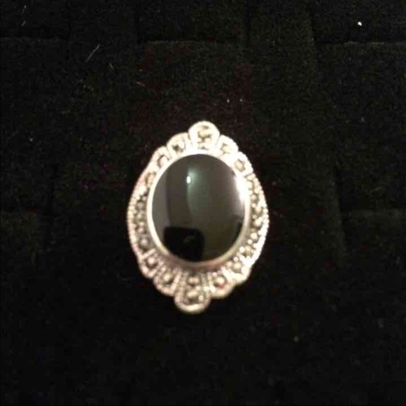 Marcasite Sterling Silver Ring Sz.9