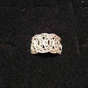 Marcasite Sterling Silver Ring Sz.6