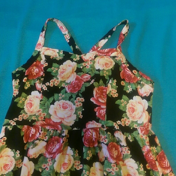 Strappy floral dress