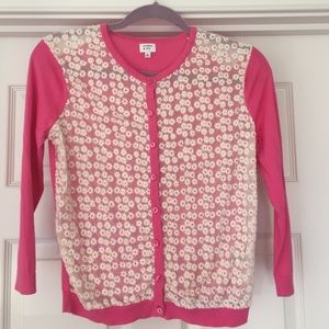 Pink floral cardigan