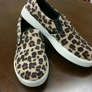 Leopard Cheetah Print Slip-on Loafers/Tennis Shoes