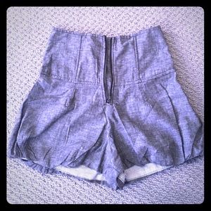 Poetry High Waisted Denim Shorts