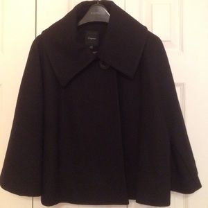 Cropped Wool Cape