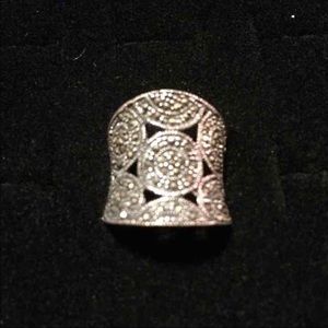 Marcasite Sterling Silver Ring Sz.7