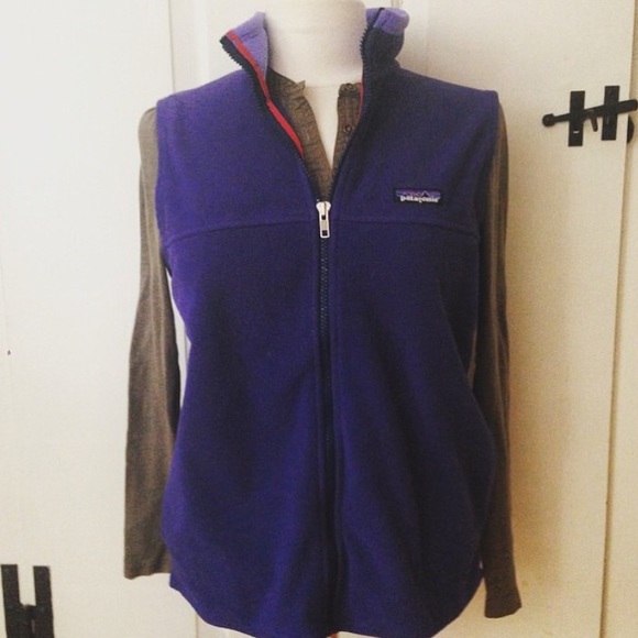 Patagonia fleece blue vest small women's