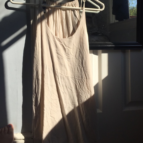 Long beige tank