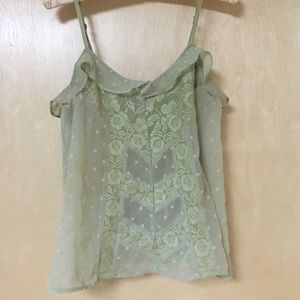 UO pastel green top