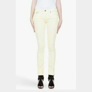 Helmut Lang Yellow/White Skinny Jeans Sz 29