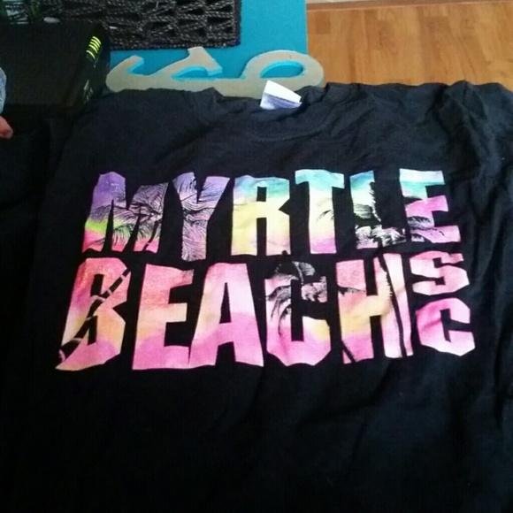 Black myrtle Beach tshirt