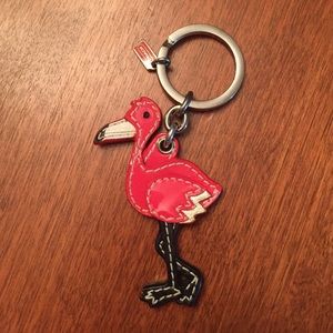 Flamingo Coach Keychain