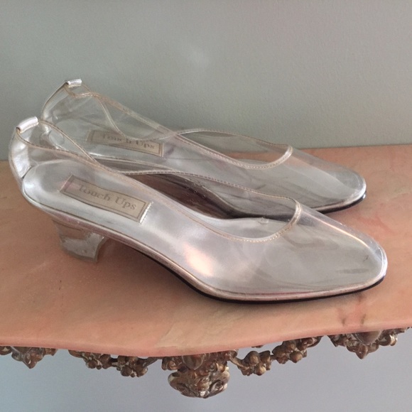 clear plastic heels cinderella