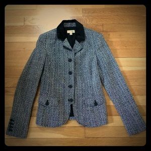 Isaac Mizrahi Black & White Tweed Blazer