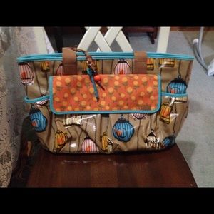 Fossil Diaper Bag. Size large, lot of pockets.