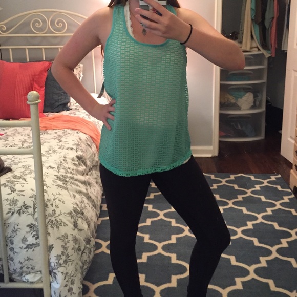 NWOT couture green tank