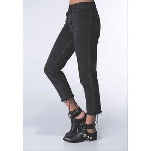 UNIF black cropped jeans
