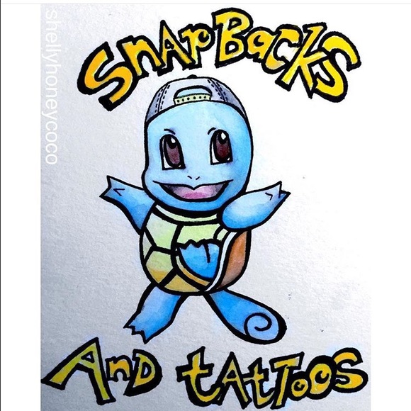 Squirtle Pokemon print / sticker handmade etsy art
