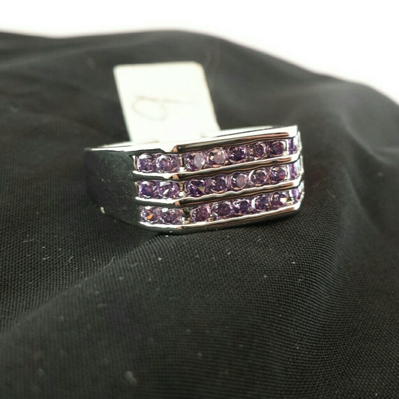 Womens Amethyst color ring size 9 stamped .925 - Picture 1 of 2