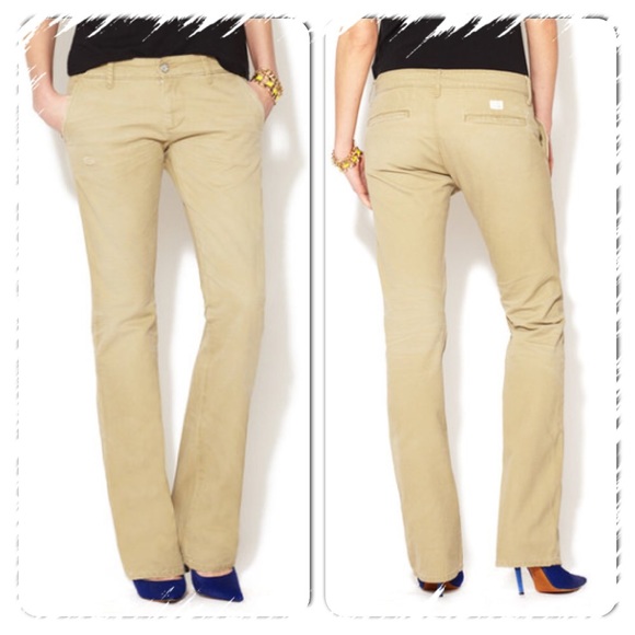 AG Adriano Goldschmied tomboy Khaki boyfriend fit