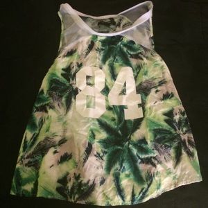 palm tree tank top