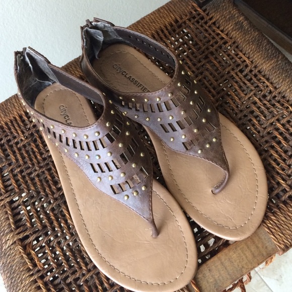 brown sandals