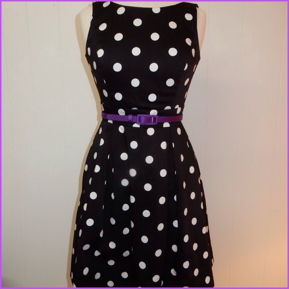Black and White Polka Dot Dress from WHBM