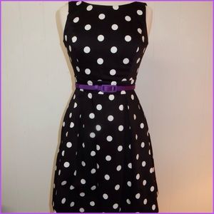Black and White Polka Dot Dress from WHBM