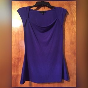 Express Purple Cap Sleeve Top