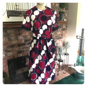 VINTAGE Mod Shift Dress AND BELT